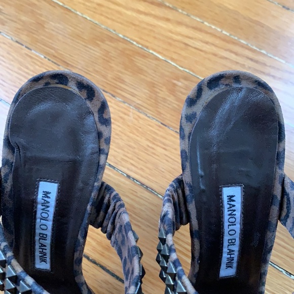 Stunning Manolo Blahnik  leopard and spike heels - Picture 5 of 12